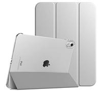 TiMOVO Cover Custodia per iPad A16 11"/iPad 10 Gen 10,9", Argento | Retro in PC, Rigido Semi-Trasparente, Auto Sveglia/Sonno