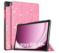 TiMOVO Cover per con Galaxy Tab A9+/A9 Plus 11" 2023 SM-X210/X216/X218, Sottile e Leggero, Cover Protettiva a Guscio Posteriore Rigido, Risveglio Automatico/Sleep, Rosso Anguria con Glitter