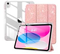 TiMOVO Cover per iPad A16 11. Gen 11"&10. Gen 10,9",Glitter Rosa Leggero