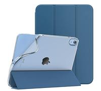 TiMOVO Cover per iPad A16 11 Generazione 11 Pollici 2025, iPad 10 Generazione 2022 10,9", Custodia Sottile protettiva Retro Traslucido in TPU, Funzione di Auto Sveglia/Sonno, Grigio Blu