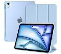 TiMOVO Cover per iPad Air 11" M4/M3/M2, Air 5a/4a Gen 10,9“, Cielo Blu | Custodia con Portapenne, Supporto e Retro Traslucido, Auto Sveglia/Sonno