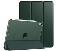 TiMOVO Cover per iPad Air 11" M4/M3/M2, Air 5a/4a Gen 10,9", verde notte | Retro in PC, Rigido Semi-Trasparente, Auto Sveglia/Sonno