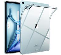 TiMOVO Cover per iPad Air 13 Pollici M4/M3/M2, Trasparente | Custodia Protettiva Posteriore Trasparente in TPU Morbido, Sottile e Leggera, Supporta Pencil Pro e (USB-C)