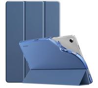 TiMOVO Cover per Samsung Galaxy Tab A11+ Plus/A9+ Plus 11 Pollici (2025/2023), Cover Protettiva Trasparente in TPU Morbido e Sottile, Auto Sveglia/Sonno, Blu Marino