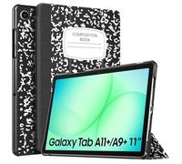 TiMOVO Cover per Samsung Galaxy Tab A11+/A11 Plus 11" 2025, Quaderno Nero | Compatibile con SM-X230/X236/X238, Leggera e Sottile, Cover Rigida, Auto Sveglia/Sonno