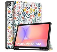 TiMOVO Cover per Samsung Galaxy Tab S10 Lite 10.9'' 2025, Fiori | SM-X400/X406, Supporto per S Pen, TPU Morbido, Attivazione/Sospensione Automatica