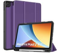 TiMOVO Cover per Xiaomi Redmi Pad 2 9,7 Pollici 2026 con Portapenne | Viola Profondo, TPU Morbido, Attivazione/Sospensione Automatica
