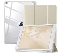 TiMOVO Custodia Compatibile con Nuovo iPad 9a Gen 2021/iPad 8a Gen 10.2" 2020, con Portapenne, Case Protezione con Supporto, Proteggi Tablet Auto Sveglia/Sonno iPad 7a Gen 2019 10.2", Oro Champagne