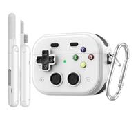 TiMOVO Custodia per AirPods Pro 3 (2025) con Clip di Sicurezza, Bianco