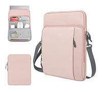 TiMOVO Custodia per laptop da 13,3'' Borsa a tracolla per iPad Pro 12.9 2022/2021/2020, MacBook Air 2022-2018, MacBook Pro 2022-2016, Galaxy Tab S8+ 12.4", Surface Pro 9/8, Rosa
