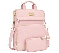 TiMOVO Custodia per MacBook Neo 13 Pollici 2026 Modello A3404 con Chip A18 Pro, Borsa Porta PC con Tracolla e Mini Pochette Rimovibile, Rosa