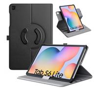 TiMOVO Custodia per Samsung Galaxy Tab S6 Lite 2024/2022/2020, Cover con Supporto Rotante a 90° con Anello per S Pen, Supporta Auto Sveglia/Sonno per Galaxy Tab S6 Lite 10,4" Tablet, Nero
