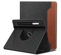 TiMOVO Custodia per Universale Tablet 9-11 Pollici, Denim Nero & Marrone