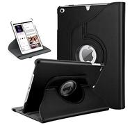 TiMOVO Custodia Protettiva, Ruotare Custodia iPad 9.7 2018/2017, iPad Air 2, iPad Air con Tasca Portapenne, Supporto 3 Sezioni, Auto Wake/Sleep - Nero