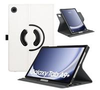 TiMOVO Custodia Rotante Compatibile con Samsung Galaxy Tab A9+/A9 Plus 11" 2023 SM-X210/X216/X218, 90 Gradi di Rotazione, Supporta Auto Sveglia/Sonno per Galaxy Tab A9+ Tablet, Bianco Caldo