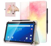 TiMOVO Custodia Universale per Tablet Android 10,1 Pollici con Anello per Penna, Cover Leggera e Pieghevole in Piedi con Cinghia a Mano per Tutti i Tablet Touchscreen da 9,6-11 Pollici, Arcobaleno