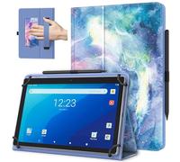 TiMOVO Custodia Universale per Tablet Android 10,1 Pollici con Anello per Penna, Cover Leggera e Pieghevole in Piedi con Cinghia a Mano per Tutti i Tablet Touchscreen da 9,6-11 Pollici