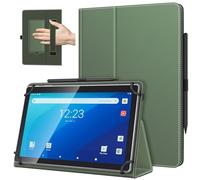 TiMOVO Custodia Universale per Tablet Android 10,1 Pollici con Anello per Penna, Cover Leggera e Pieghevole in Piedi con Cinghia a Mano per Tutti i Tablet Touchscreen da 9,6-11 Pollici, Verde Alloro