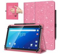 TiMOVO Custodia Universale per Tablet Android 10,1 Pollici con Anello per Penna, Cover Leggera e Pieghevole in Piedi con Cinghia a Mano per Tutti i Tablet Touchscreen da 9,6-11 Pollici