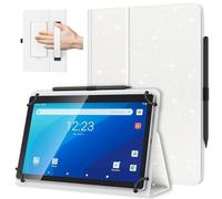TiMOVO Custodia Universale per Tablet Android 10,1 Pollici, Glitter Bianco