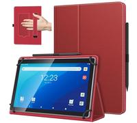 TiMOVO Custodia Universale per Tablet Android 10,1 Pollici, Rosso Scuro