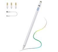 TiMOVO Penna Stilo per iPad Pencil per iPad 11a/10a/9a/8a/7a/6a Gen, Bianco | 20 Ore di Lavoro, Rifiuto del Palmo,per iPad Pro,iPad Air 2025, iPad Mini Alta Precisione iPad Pencil 1a Generazione