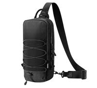 TiMOVO Sling Crossbody Borsa per Switch 2/Steam Deck, Nero | Compatibile con ROG Xbox Ally X/Legion Go, Zaino/Borsa da Petto da Viaggio, 8 Alloggiamenti per Schede di Gioco