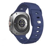 TiMOVO Sport Band Compatibile con Samsung Galaxy Watch Ultra 47mm(2025/2024), Fascia Regolabile in Morbido Silicone con Fibbia in Acciaio per Uomini e Donne, Blu Notte