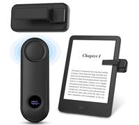 TiMOVO Telecomando Voltapagine per eReader Kindle Paperwhite Oasis Kobo, Clicker Page Turner con Power Display per iPhone iPad Android Tablet, Fotocamera Video Trigger Remoto-Nero