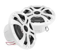 Timpano Altoparlanti marini da 20,3 cm, 600 Watt per coppia, TPT-CX8MW-4, coassiali, 2 vie, impermeabili, 1 paio, colore bianco, resistenti alle intemperie, 8 altoparlanti marini per barche, ATV o