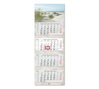 Timr Calendario da parete 4 mesi 2026 - Calendario 4 mesi con cursore - 90 cm Calendario quattro mesi multilingue D/GB/F/ES I Motivo Dune I tr309