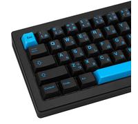 TIMSEKER 129 tasti neri e blu, tasti giapponesi a tema Cyberpunk, copritasti ergonomici comodi in ciliegio, non sbiadiscono mai i tasti personalizzati per tastiera meccanica