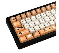 TIMSEKER Keycap arancione a tema Halloween, in PBT, con profilo in ciliegio, per tastiera meccanica da gioco, sublimazione del colore, 130 tasti