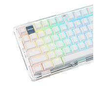 TIMSEKER Set di 142 tasti retroilluminati Shine Through Keycap, minimalista White Cherry Profile PBT, copritasti personalizzati a sublimazione del colore per tastiera da gioco meccanica