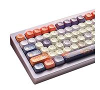 TIMSEKER Set di keycap con profilo spesso in PBT MOA a tema Halloween, keycap rotondo carino personalizzato per tastiera da gioco meccanica, 137 tasti, sublimazione del colore