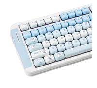 TIMSEKER Simpatici copritasti in PBT, set di keycap con profilo MOG blu, copritasti spessi a sublimazione, 140 tasti, keycap personalizzati Kawaii per switch Gateron Cherry MX Tastiera meccanica
