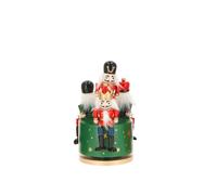 TIMSTOR - Carillon con Schiaccianoci Soldatini di Natale Musicale 20cm Verde Leg