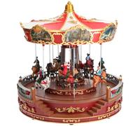 TIMSTOR Carillon di Natale giostra con Cavalli da 35 cm di Diametro con Suoni e Movimento