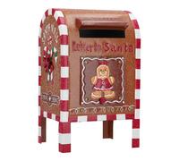 TIMSTOR Mailbox Buca delle Lettere Babbo Natale Pan di Zenzero 22x34cm Metallo D