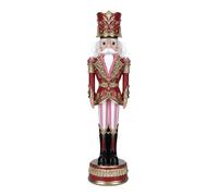 TIMSTOR Soldatino Schiaccianoci di Natale Rosa 91cm Poliresina