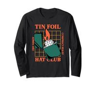 Tin Foil Hat Club - Libero Pensatore - Realista della Cospirazione Maglia a Manica