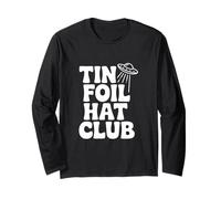 Tin Foil Hat Club per credenti UFO Alieni Maglia a Manica