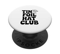 Tin Foil Hat Club per credenti UFO alieni PopSockets PopGrip Adesivo