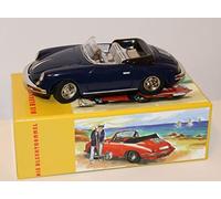 Tin model Porsche 356 C Cabriolet 1962 - darkblue.