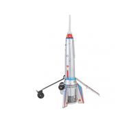 Tin Rocket Toy MS378 Vintage Decorative Collectible Rocket Ship Model