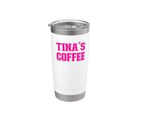 Tina Caffè Tina Nome Personalizzato Bicchiere termico in acciaio inox doppia parete