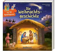 Tina Nagel Katharin Die Weihnachtsgeschichte: Bilderbuch mit 12 Spi (Tascabile)