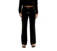 Juicy Couture Tina Track Pants Samtige Sweathose Trainingshose mit Kordelzug Jogger für Sport Freizeit Fitness in Versch. Farben Pantaloni Casual, Nero, M Donna