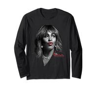 Tina Turner Airbrush Red Lips And Sparkle Maglia a Manica