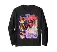 Tina Turner Mixed Retro Collage Maglia a Manica